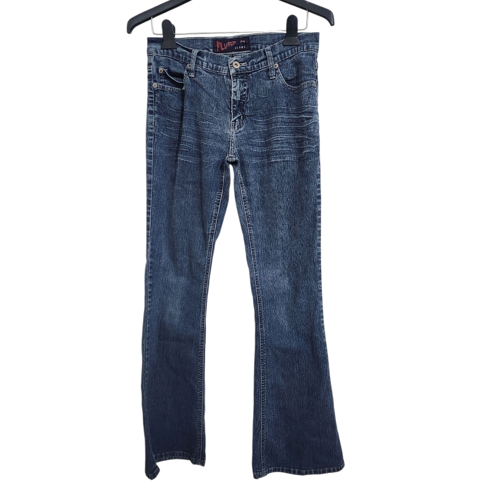 Vintage Fluid Flare Jeans Medium Wash Denim Size 7